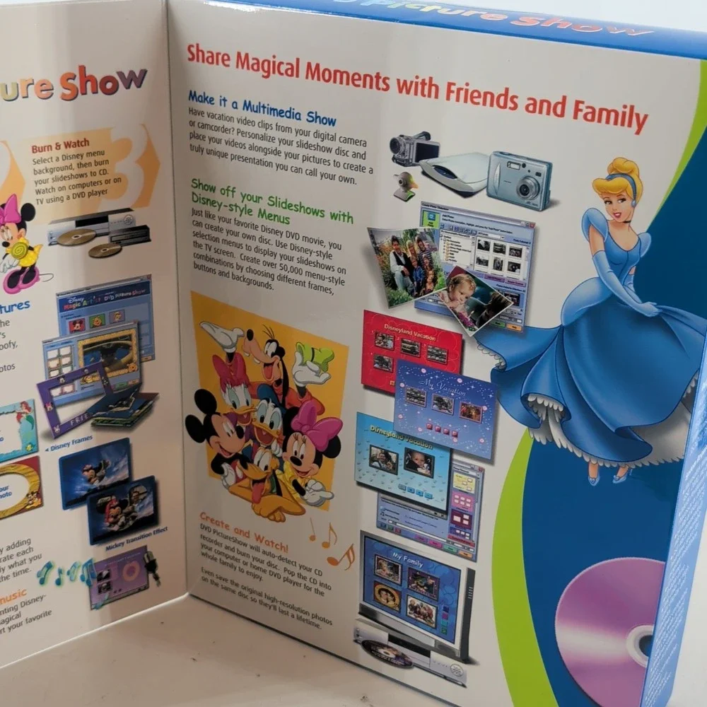 NWB Disney Magic Artist #968266 DVD Picture Show CD-Rom Win. 98‎ SE/ME/2000/XP